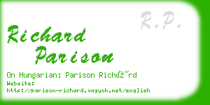 richard parison business card